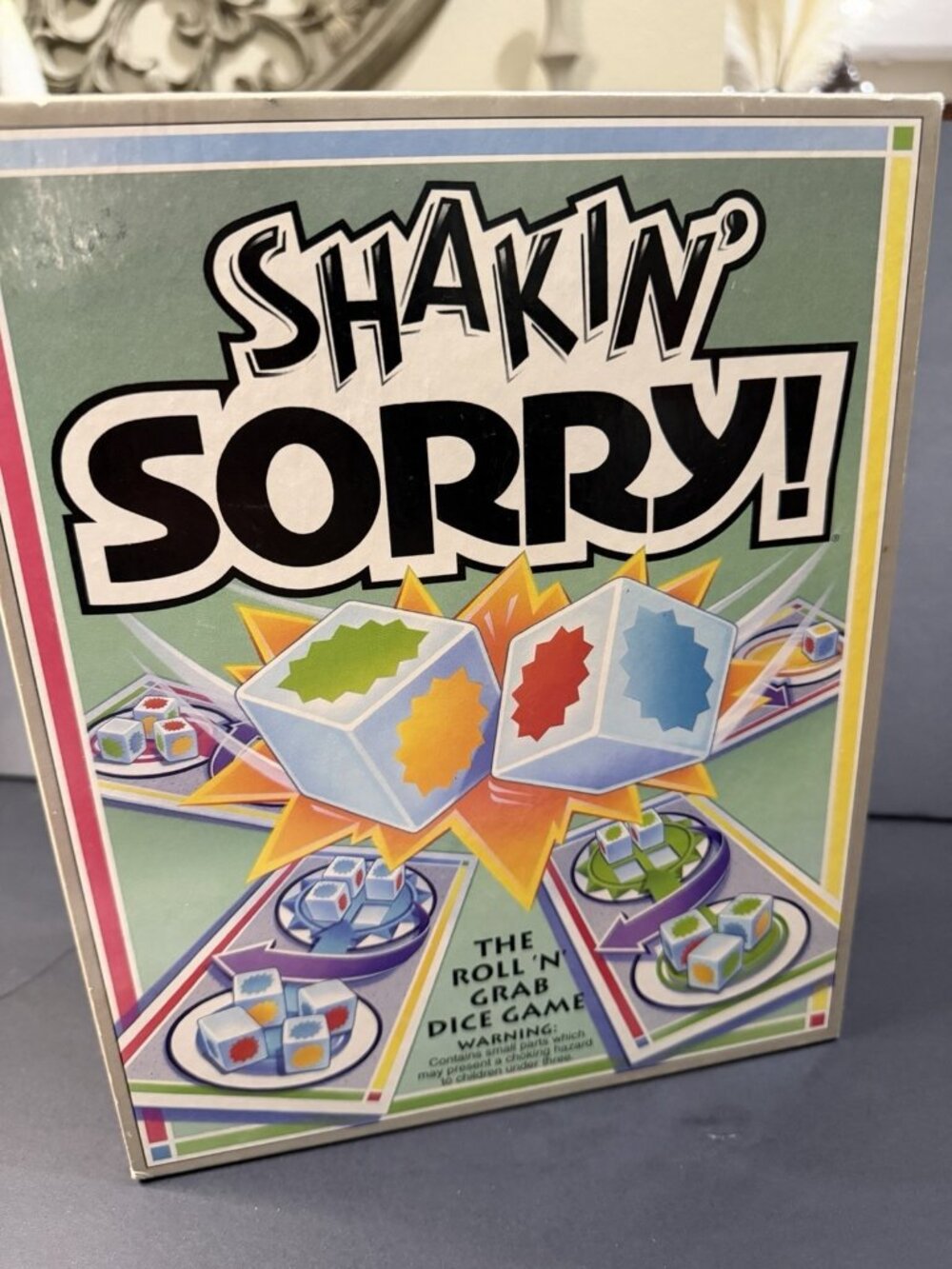 VINTAGE Skakin Sorry Dice Game Parker Brothers 1992 Children's Kids